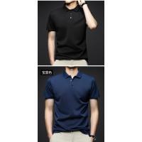 Polo de manga corta para hombre, camiseta transpirable y cómoda con cuello vuelto, color sólido, a la moda, novedad de verano - details 10