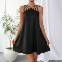 Vestido de tirantes de mujer sin mangas falda suelta y delgada - details 4