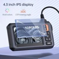 Cámara de inspección de endoscopia, boroscopio con pantalla IPS de 4,3 pulgadas con 8 luces LED, resistente al agua IP67, 1080P HD con cable flexible de 16,5 pies, dispositivo para hombres - details 0