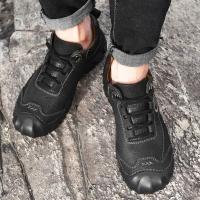 Zapatos De Senderismo Para Acampar Al Aire Libre, Zapatillas Deportivas De Cuero Genuino Para Hombre, Zapatos Informales De Viaje Para Hombre, Calzado Para Caminar Y Escalar - details 20