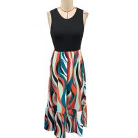 Vestido sin mangas de verano para mujer, vestidos estampados informales a la moda para mujer - details 1