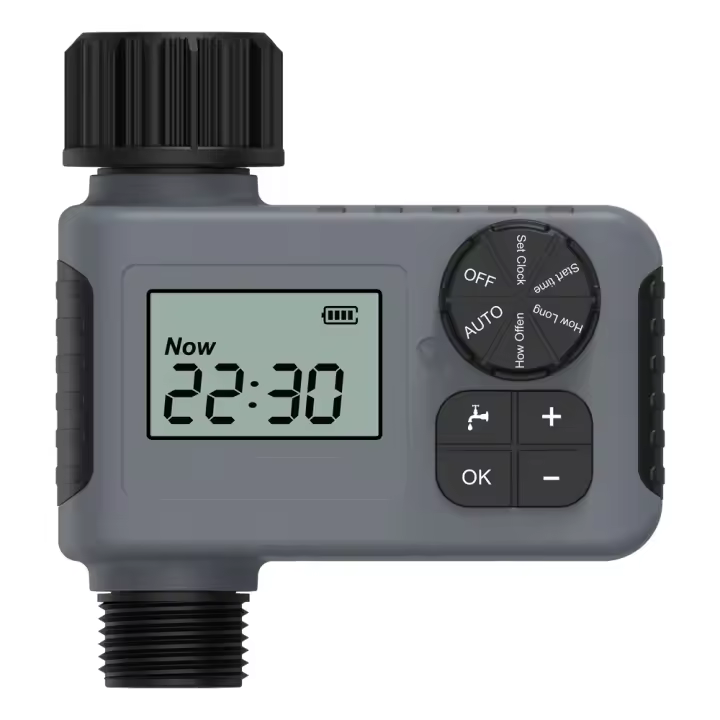 Temporizador de riego automático, controlador de riego con pantalla LCD, aspersor programable, retraso de lluvia para jardín, césped y piscina - 1