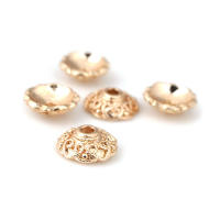 Tapas de cuentas de copos de nieve de latón de Color dorado de 18K, accesorios de alta calidad para manualidades, materiales para hacer joyas, sitio web oficial de Rosediy - details 57