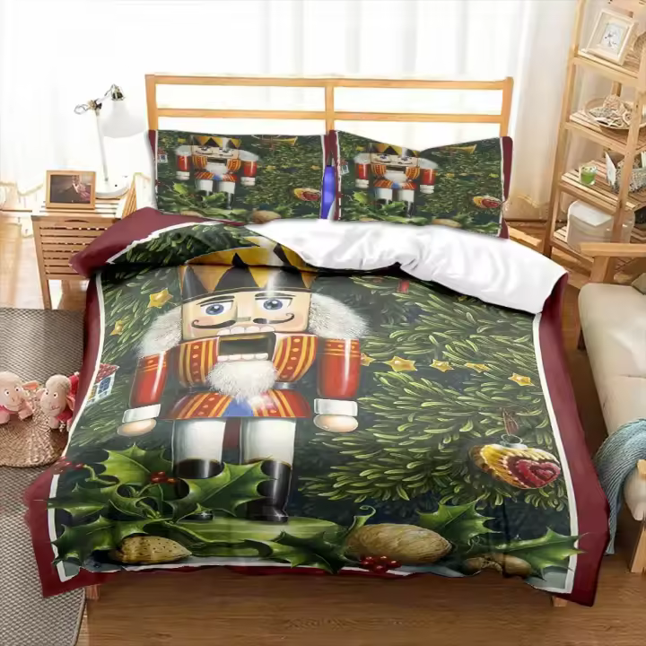 Funda de Almohada de Dibujos Animados de Nutcracker Regalo Navideño para Camería de Niños - 1