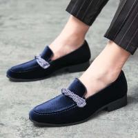 2023 zapatos cómodos del partido del ante del espectáculo del zapato de cuero de los hombres del Reino Unido del nuevo diseño de la moda - details 2
