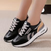 Women's Colorblock Casual Sneakers, Slip On Round Toe Low-top Wear-resistant Non-slip Shoes, Versatile Outdoor Shoes - details 2