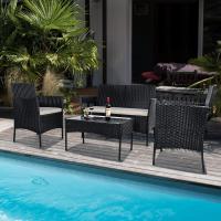 Juego de Muebles de Jardín al Aire Libre Conjunto de Mesa y Sillas de 4 Piezas - details 16