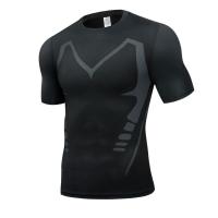 Leggings de deporte para hombre Pantalones de entrenamiento de baloncesto de verano Ropa de fitness elástica transpirable de manga corta - details 1