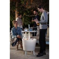 Mesa Nevera para Exterior y Jardín, Ratán, Color Crema, Capacidad 30 L, 45 latas - details 23