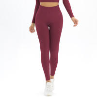 -Leggings de yoga sin costuras para mujer, leggings de gimnasio, ropa deportiva de entrenamiento, pantalones de cintura alta - details 11
