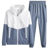 2025 Ropa deportiva para hombre, chaqueta y pantalones con capucha para correr informal, chándal para correr de Hip Hop de 2 piezas - details 8