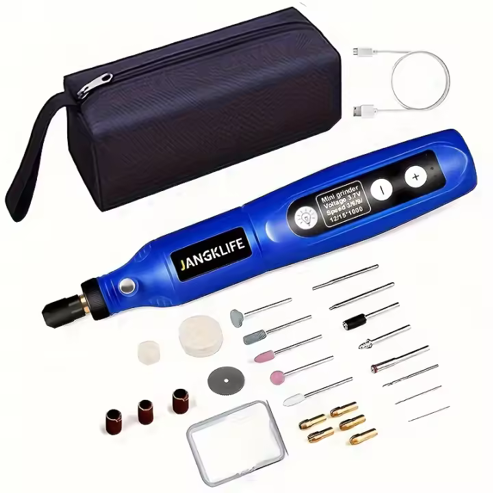 Herramienta rotativa con 36 accesorios y un eje flexible, equipada con una multiherramienta rotativa de 5 velocidades ideal para proyectos de manualidades de bricolaje. - 1