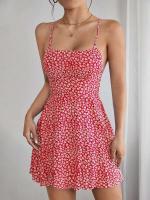 Falda corta de moda de verano, vestido nuevo sexy rojo hermoso elegante, ropa de mujer, vestido de vacaciones en la playa - details 11
