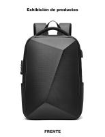 Mochila con forma de carcasa dura para hombre, 16 pulgadas, capacidad expandible, interfaz USB, bloqueo de contraseña antirrobo - details 11