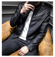 Nueva chaqueta de cuero para hombre, moda delgada de motocicleta juvenil, PU, de otoño e invierno - details 22
