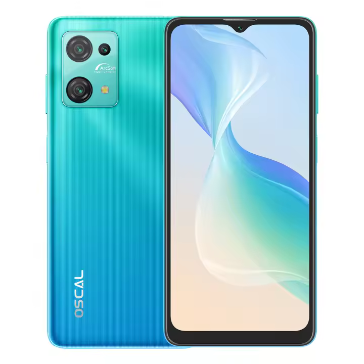 Teléfono Móvil Blackview OSCAL C30 Pro Helio G35 4G Android 12 con Pantalla de 6.51" 7GB+64GB Batería de 5080mAh Cámara de 12MP+8MP Identificación por Cara/Dual SIM - 1