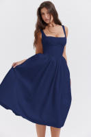 Vestido de dopamina con tirantes de cintura alta francés Sexy sin mangas de verano 2025 para mujer - details 1