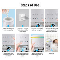 Mini aire acondicionado portátil, pequeño enfriador de aire, 3 velocidades, cronometrado de 2-8 horas, ventilador refrigerador LED de 7 colores para dormitorio y oficina - details 19
