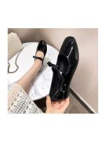 2025 nuevas zapatillas de ballet de boca baja con lazo francés para mujer, zapatos planos de una sola tira - details 8