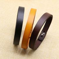 Pulsera Dijie punk retro de alta calidad con hebilla magnética tejida multicapa de piel de vaca para hombre, venta al por mayor de regalos de joyería - details 25
