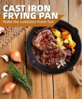 Sartén de hierro fundido para acampar, sartén antiadherente para parrilla al aire libre, utensilios de cocina para freír resistentes para carne, cocina casera, fogata - details 0