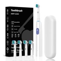 Cepillo de dientes eléctrico de cabeza redonda giratorio para adultos, cepillo de dientes sónico para el hogar, carga USB, limpieza - details 3