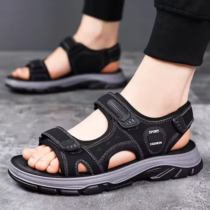 Sandalias de Paseo para Hombres en Verano Zapatos de Agua Antideslizantes con Punta Abierta y Correas Ajustables para Senderismo y Deportes de Playa - 1