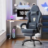 Terciopelo con Soporte Lumbar de Masaje,Reposacabezas,Reposapiés,Silla de - details 1