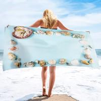 Toallas de playa de concha sin arena, Toalla de baño suave de gran tamaño, absorbente, secado rápido para piscina, playa, Spa - details 14