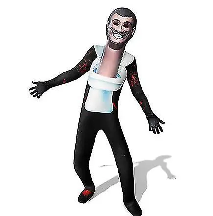 Mono de Halloween Skibidi Toilet Game, traje de Cos, Monitor de Audio para hombre, traje de una pieza - 1