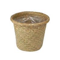 Cesta tejida rústica para macetas, práctica y versátil, cesta de almacenamiento para balcón, sala de estar, porche - details 5