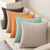 Funda de almohada de algodón y lino para sala de estar, cojín de sofá de color sólido, estilo escandinavo ins, funda de almohada de cintura de invierno - details 3