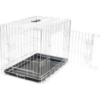 VADIGRAN - Jaula metálica Plegable clásica de Plata 76 x 48 x 55 cm para Perro, Talla L - details 2