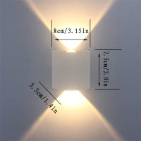 RXUNS Luces de Pared Modernas Impermeables Lámpara LED de Aluminio para Interiores y Exteriores para Baño, Dormitorio, Sala de Estar, Jardín - details 2