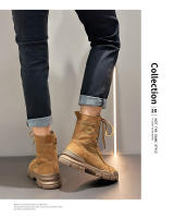 Nuevas botas cortas de gamuza de suela gruesa, zapatos de senderismo para parejas - details 13