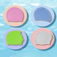 Equipo de natación de silicona resistente al agua, gorros de natación de silicona, gorros de natación grandes de pelo largo, gorro de buceo de alta elasticidad, gorros de baño - details 4