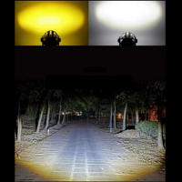 Focos LED para motocicleta y coche, faros bicolores amarillos y blancos de 12w - details 3