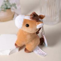Llavero de caballo de peluche, decoración colgante de animales de dibujos animados, colgante de jirafa, adornos para mochila de felpa, muñeco pequeño de burro - details 5