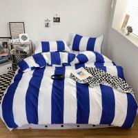 Juego de funda nórdica a cuadros negra y gris, ropa de cama Reversible con rejilla geométrica, funda de edredón suave para niños, adolescentes y adultos, decoración de dormitorio - details 36