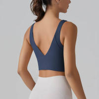 Hmidou-Sujetador deportivo para mujer, ropa interior Sexy de realce para Yoga, correr, gimnasio, Tops de Fitness, camiseta sin mangas de verano - details 15