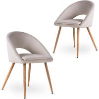 Pack de 2 Sillas de Comedor Tapizadas, Acolchadas y Ergonómicas, Estilo Moderno para Salón, Dormitorio o Cocina - details 10