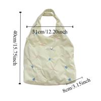 Bolso portátil de estilo coreano con lazo para mujer, bolsa Hobo de tela dulce, bolso de lona para ir al trabajo, para axilas - details 1
