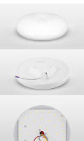 Lámpara de Techo LED con Sensor de Movimiento PIR Luz Nocturna 15/20/30/40W 110V/220V para Casa Cocina Pasillo Material Plástico Color de Bombilla Blanco Efectos de Luz Ahorro de Energía - details 2