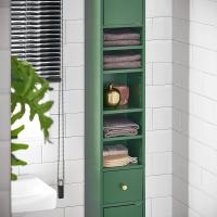 Mueble de Baño de Alto Estante Estanterías con 2 Puertas y Cajón Blanco Tamaño 20x20x180cm - details 103