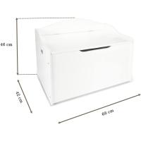 Caja de Juguetes Blanca con Almacenamiento Tamaño 68 x 42 x 46 Ideal para Dormitorio de Niños - details 3