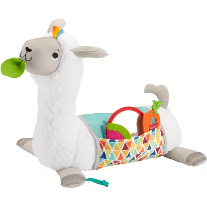 Llama crece conmigo, cojín juguete sensorial para bebé recién nacido (Mattel GLK39) - 1