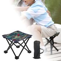 Mini taburete plegable ligero, silla de pesca para salón, reposapiés para patio, VIE, picnic, caminar, senderismo, festival - details 3