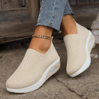 Zapatillas de deporte informales para mujer, zapatos de plataforma para caminar de diseñador deportivo con cordones de malla transpirable, nueva moda de verano - details 4