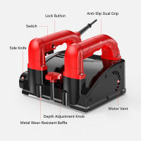 1680W Cepilladora eléctrica Lijadora de hormigón Contiene 26 cuchillas Fresadora de cilindros Lijadora de pared Fresa - details 2