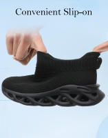 Zapatillas de deporte de marca para niños, zapatos deportivos antideslizantes para correr, zapatos planos casuales para niñas, zapatos de tenis de punto transpirables - details 8